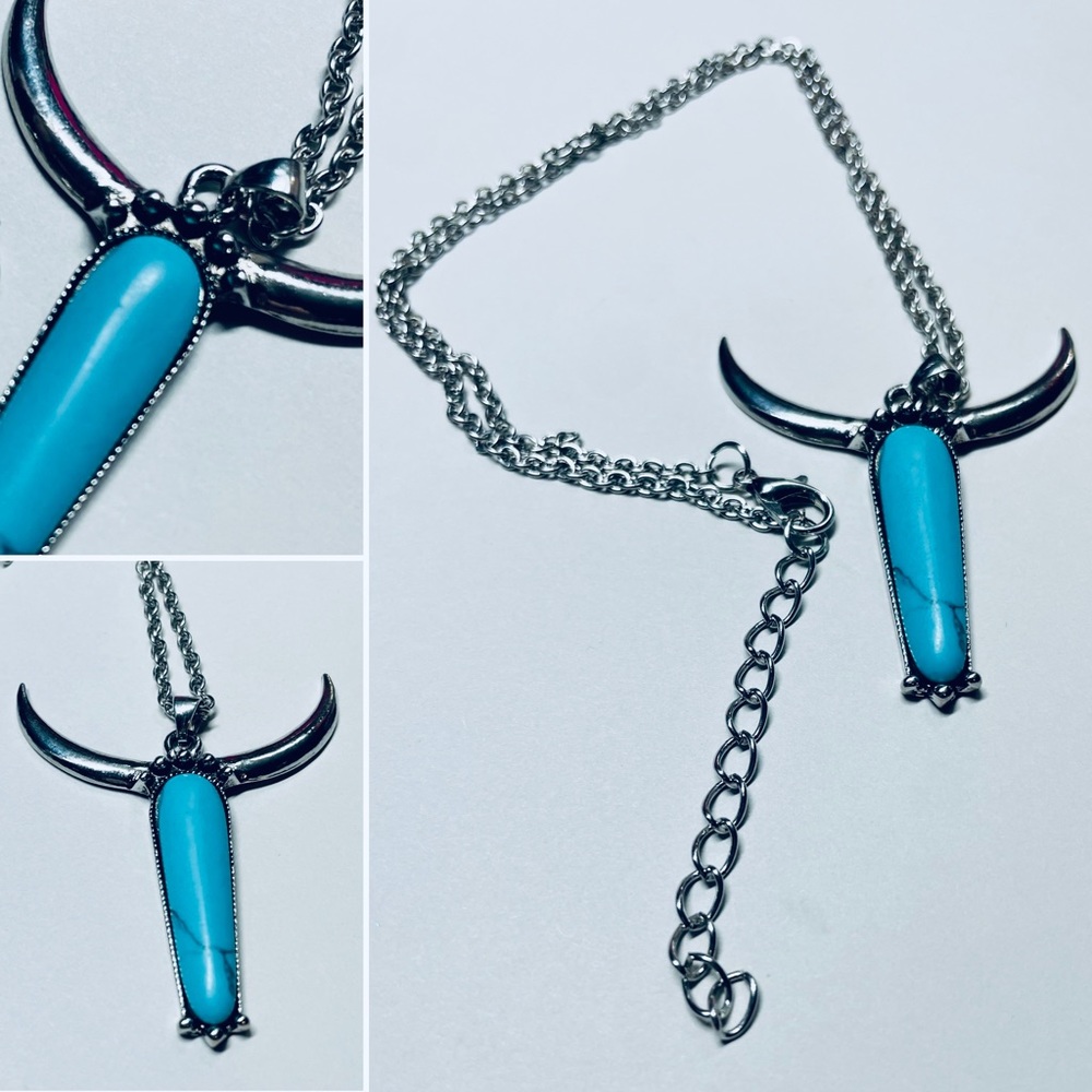 Turquoise Bull Necklace